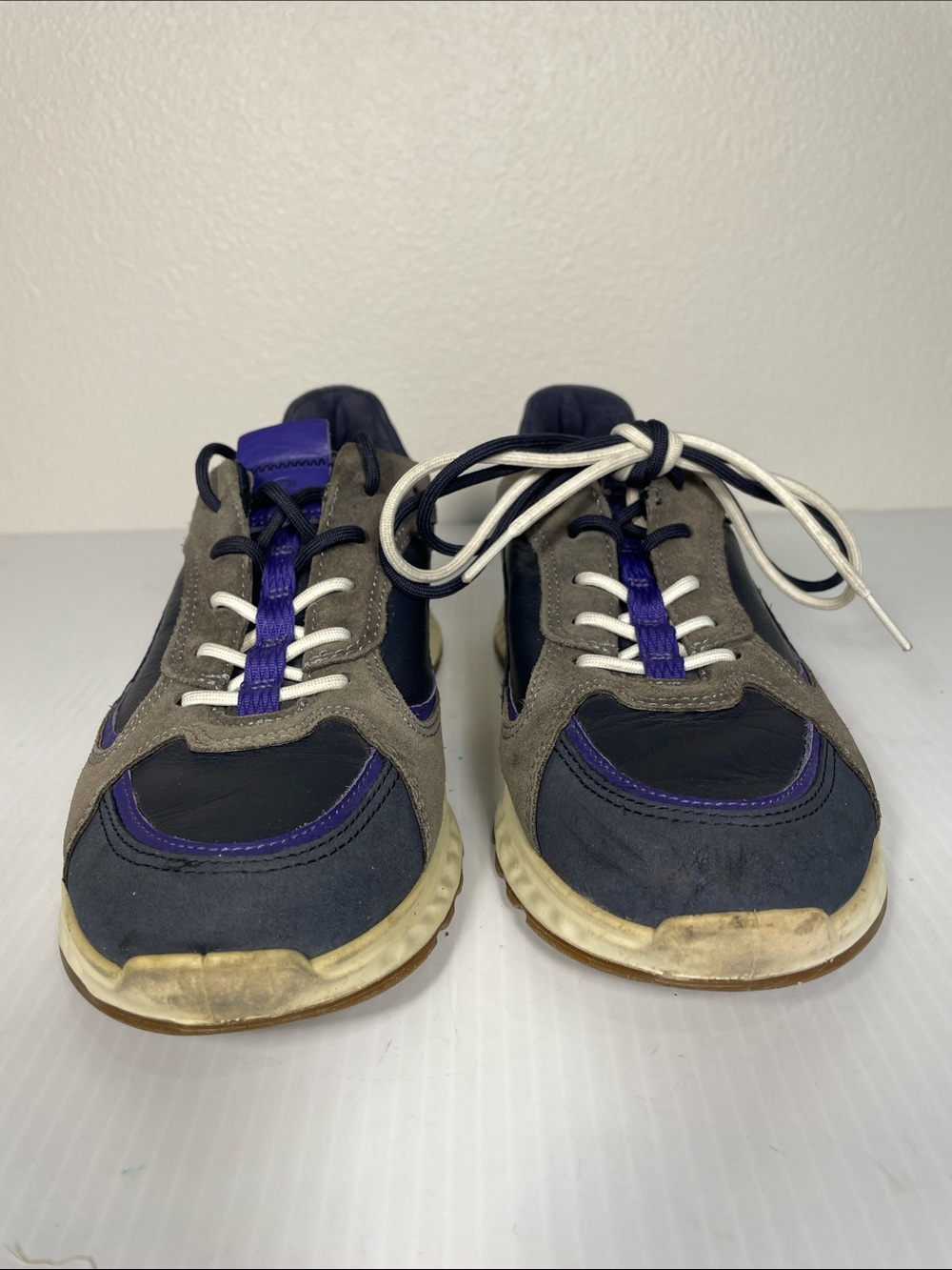 ECCO Womens St.1 Urban Sneaker Size 7.5 Leather Suede Running Lace Up - Picture 4 of 13